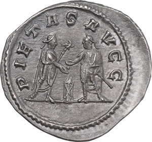 reverse: Gallienus (253-268). AR Antoninianus, 256-260 AD, Samosata mint