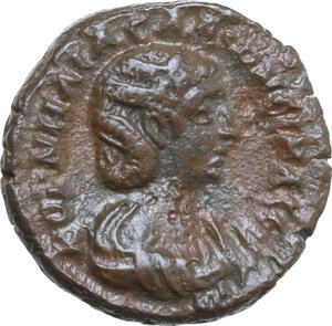 obverse: Salonina, wife of Gallienus (died 268 AD). BI Tetradrachm. Alexandria mint, 267-268 AD