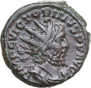 obverse: Victorinus (268-270). AE Antoninianus, 270 AD. Treveri mint