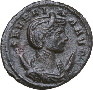 obverse: Severina, wife of Aurelian (270-275). AE Antoninianus, Lugdunum mint