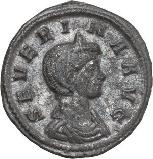 obverse: Severina, wife of Aurelian (270-275). AE Denarius. Rome mint, 275 AD