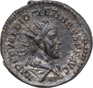 obverse: Diocletian (284-305 AD). BI Antoninianus. Lugdunum (Lyon) mint, 285 AD