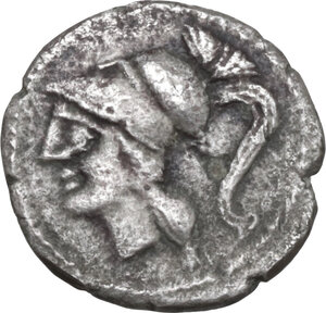 obverse: Northern Apulia, Arpi. AR Obol, c. 215-212 BC