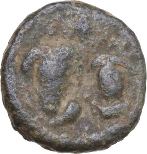 obverse: Heraclius, with Heraclius Constantine (610-641). AE Half Follis. Rome mint. Struck circa 613-620