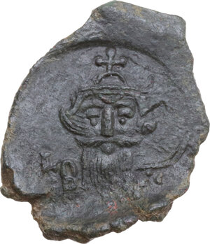 obverse: Constans II (641-668). AE Follis. Syracuse mint, 650-651