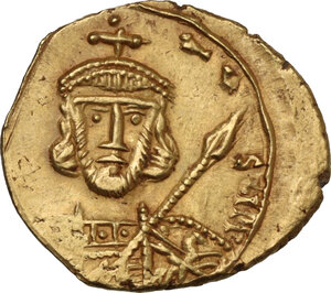 obverse: Tiberius III, Apsimar (698-705). AV Solidus. Syracuse mint