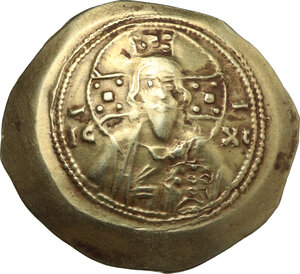 obverse: Michael VII Ducas (1071-1078). EL Histamenon Nomisma, Constantinople mint