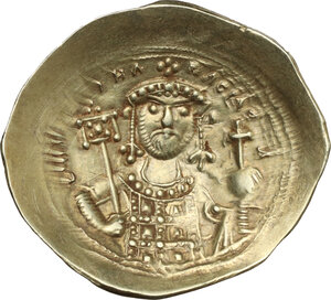 reverse: Michael VII Ducas (1071-1078). EL Histamenon Nomisma, Constantinople mint