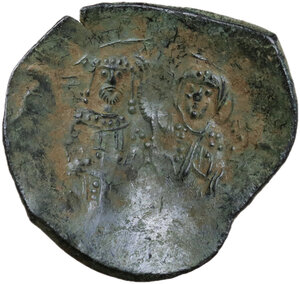 reverse: Manuel I, Comnenus (1143-1180). BI Aspron Trachy. Constantinople mint