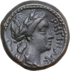 reverse: Bruttium, Rhegion. Replica of AE 19.5 mm, c. 351-280 BC