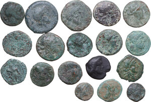 obverse: Greek World. Lot of eighteen (18) bronze to be sorted