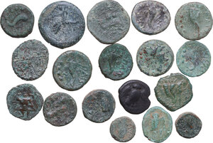 reverse: Greek World. Lot of eighteen (18) bronze to be sorted