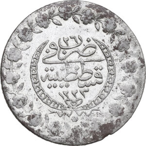 reverse: Ottoman Empire. Mahmud II (AH 1223-1255 / AD 1808-1839). 100 Para, AH 1223 (1808)