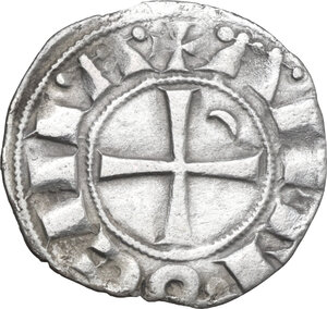 obverse: Antioch. Bohemond III, Majority (1163-1201). BI Denier