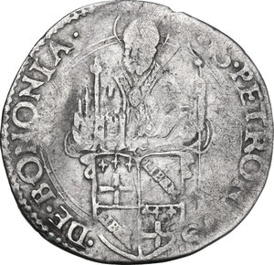 reverse: Bologna. Pio IV (1559-1565), Gian Angelo de  Medici. Mezzo Paolo