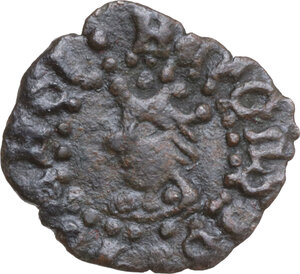 obverse: Cagliari. Alfonso V d Aragona (1416-1458). Denaro reale o alfonsino minuto
