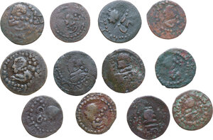 obverse: Cagliari. Filippo III di Spagna (1598-1621). Lotto di dodici (12) monete da 3 cagliaresi