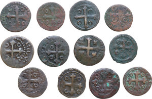 reverse: Cagliari. Filippo III di Spagna (1598-1621). Lotto di dodici (12) monete da 3 cagliaresi