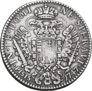 reverse: Firenze. Francesco II di Lorena (1737-1765). Francescone 1747