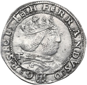 obverse: L Aquila. Ferdinando I d Aragona (1458-1494). Coronato