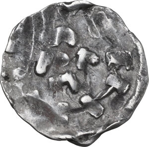 obverse: Lucca. Enrico III, IV o V di Franconia (1039-1125). Denaro