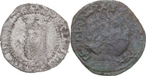 obverse: Lucca. Repubblica (1369-1799). Sestino o sesino con L ornata e croce