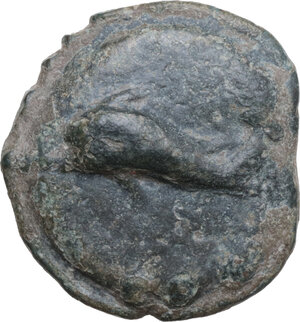 reverse: Northern Apulia, Luceria. Heavy series. AE Cast Teruncius, c. 225-217 BC