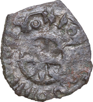 reverse: Messina o Palermo. Ruggero I (1085-1101). Kharruba