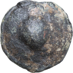 obverse: Northern Apulia, Luceria. Heavy series. AE Cast Biunx, c. 225-217 BC