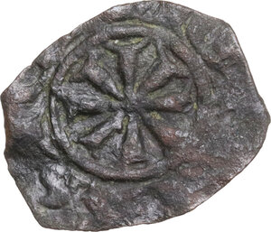 obverse: Messina o Manfredonia. Manfredi (1258-1266). Denaro