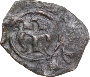 reverse: Messina o Manfredonia. Manfredi (1258-1266). Denaro