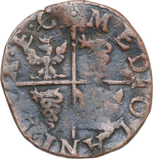 reverse: Milano. Filippo III di Spagna (1598-1621). Quattrino 1603