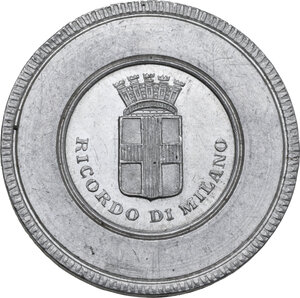 obverse: Milano. Errico e Lelia Darco. Gettone ricordo di Milano 05.11.1906