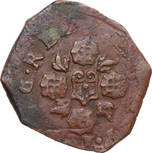 obverse: Napoli. Filippo III di Spagna (1598-1621). Tornese 1615