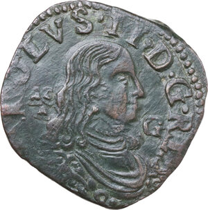 obverse: Napoli. Carlo II (1674-1700). Grano 1678 con sigle AC/A e G, Antonio Caputo maestro di zecca e Marco Antonio Ariani maestro di prova