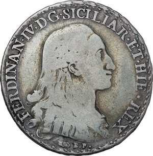 obverse: Napoli. Ferdinando IV (I periodo 1759-1799). 100 grana 1785 con sigla BP