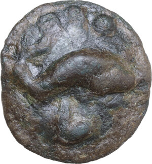 reverse: Northern Apulia, Luceria. Light series. AE Cast Teruncius, c. 217-212 BC