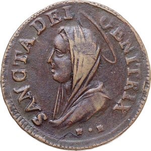 obverse: Perugia. Pio VI (1775-1799). Madonnina da cinque baiocchi 1797