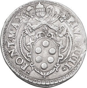 obverse: Roma. Pio IV (1559-1565), Gian Angelo de  Medici. Testone