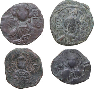 obverse: Salerno. Lotto di quattro (4) follari normanni e protonormanni