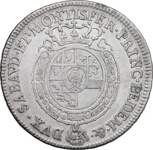 reverse: Carlo Emanuele III (1755-1773). Secondo periodo. Mezzo scudo nuovo 1759, Torino