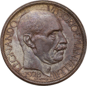 obverse: Vittorio Emanuele III (1900-1943). Buono da 2 lire 1928 Esposizione Fiera Milano