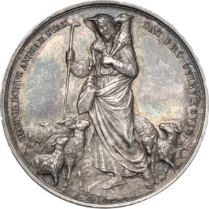 reverse: Leone XIII (1878-1903), Gioacchino Pecci. Medaglia A. XXV per il XXV anno di Pontificato