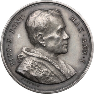 obverse: Pio X (1903-1914), Giuseppe Melchiorre Sarto. Medaglia Mnemosynon A. I