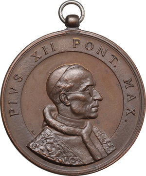 obverse: Pio XII (1938-1959), Eugenio Pacelli. Medaglia BENE MERENTI con appiccagnolo