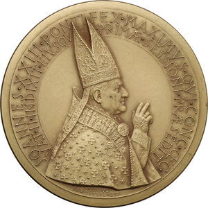 obverse: Giovanni XXIII (1958-1963), Angelo Roncalli. Medaglia 1962 per il Concilio Ecumenico Vaticano II