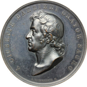 obverse: Milano. Giuseppe Barbieri (1777-1838), architetto e ingegnere. Medaglia 1833