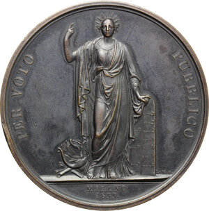 reverse: Milano. Giuseppe Barbieri (1777-1838), architetto e ingegnere. Medaglia 1833