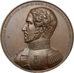 obverse: Roma. Ferdinando Filippo d Orléans (1810-1842). Medaglia 1842