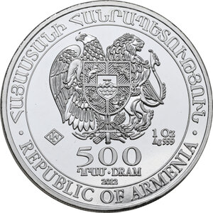 reverse: Armenia. 500 dram 2012
